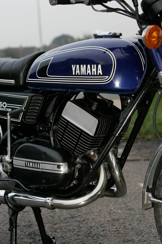 1974 Yamaha RD350 engine fuel tank