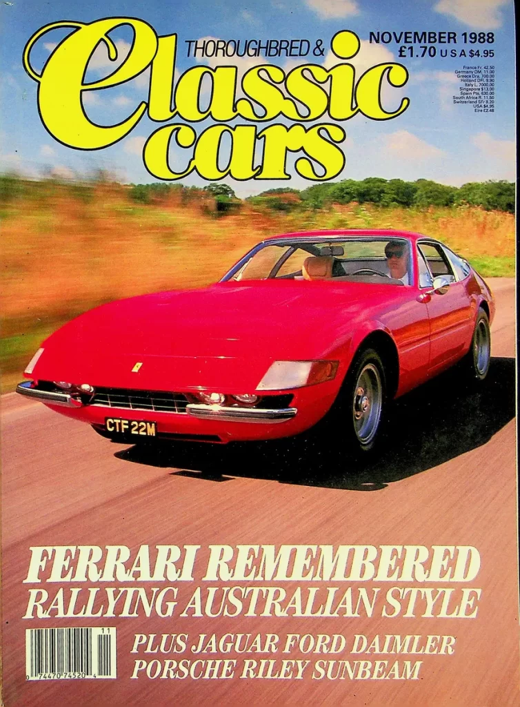 Thoroughbred & Classic Cars magazine cover