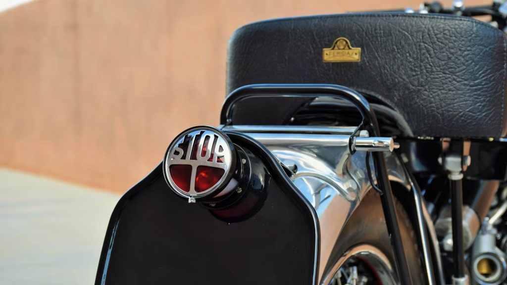 1951 Vincent Black Shadow seat brake light