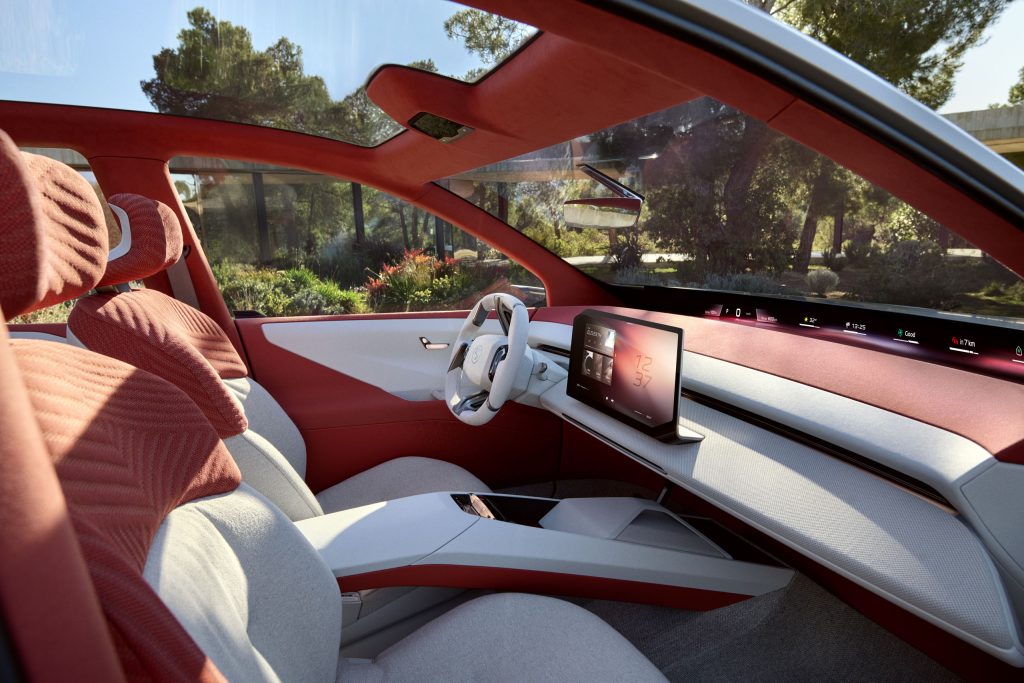 BMW Neue Klasse X interior front cabin area and dashboard