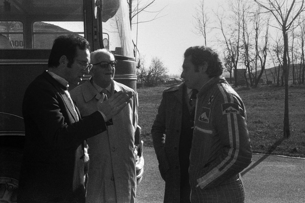 Mauro Forghieri, Enzo Ferrari, Niki Lauda