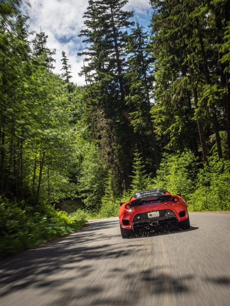 Lotus Evora GT driving rear