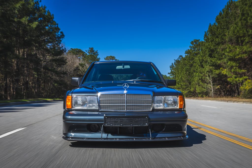 1990-Mercedes-Benz-190E-Evo-II front driving action