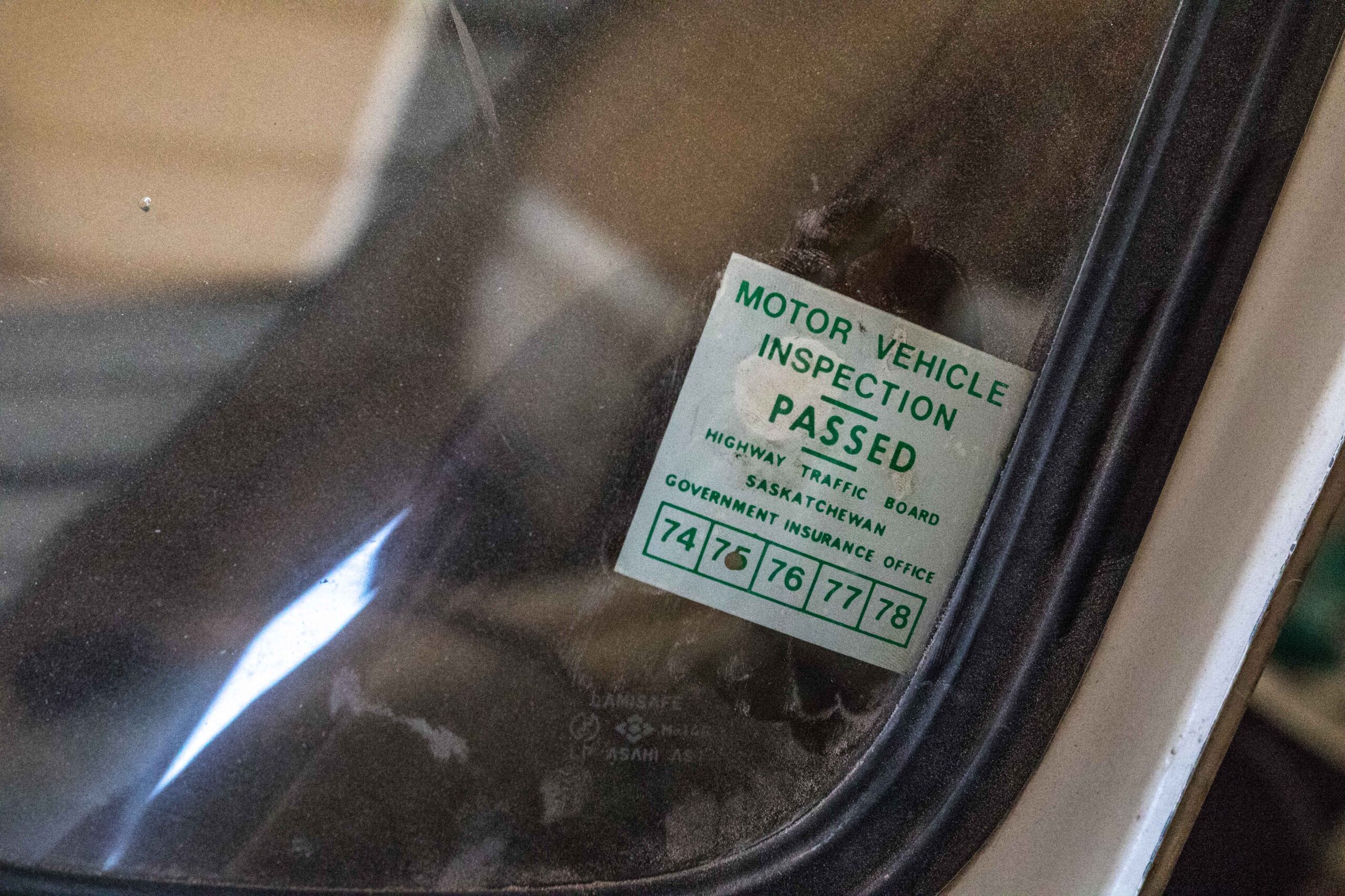 Honda S600 MVI inspection sticker