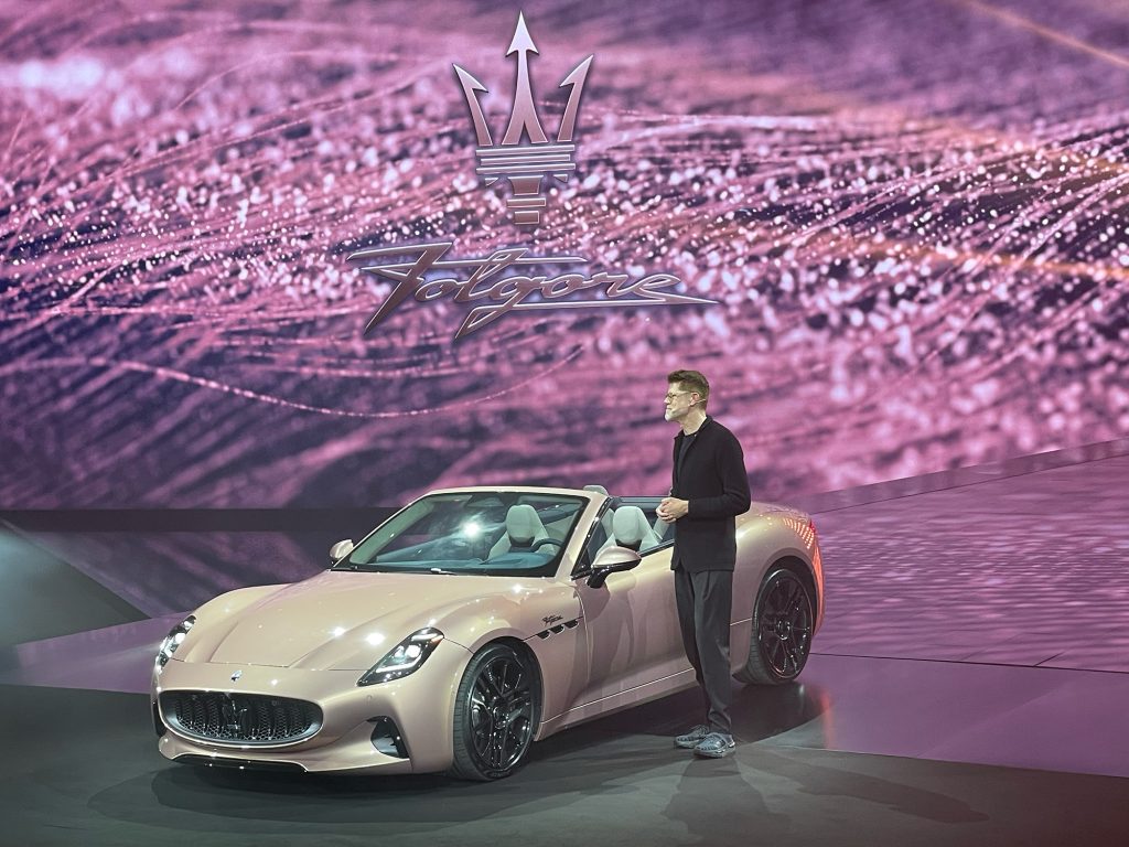 Klaus Busse and Maserati GranCabrio Folgore