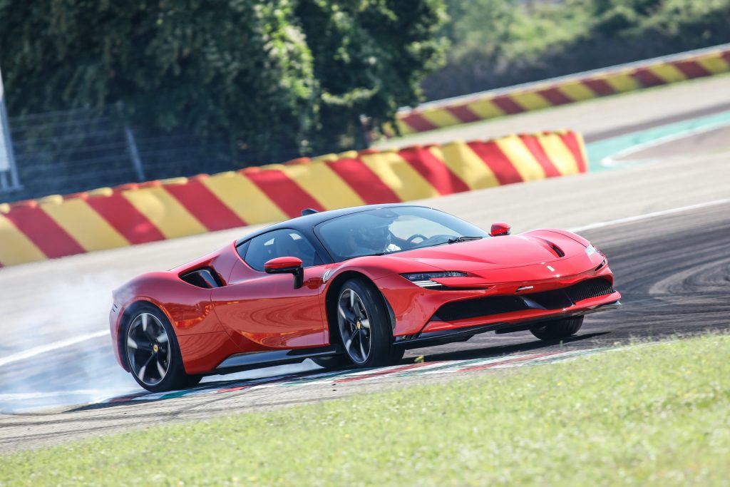2020-Ferrari-SF90 front three quarter