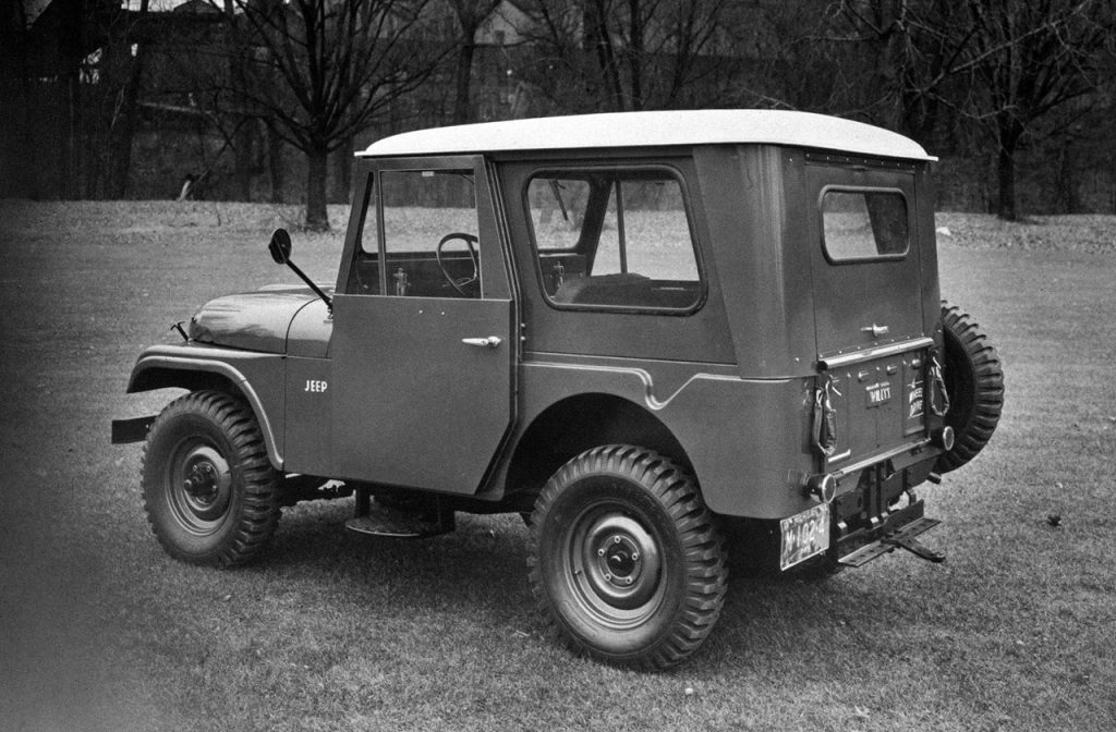 1955 Jeep CJ-5 hard top rear 3/4