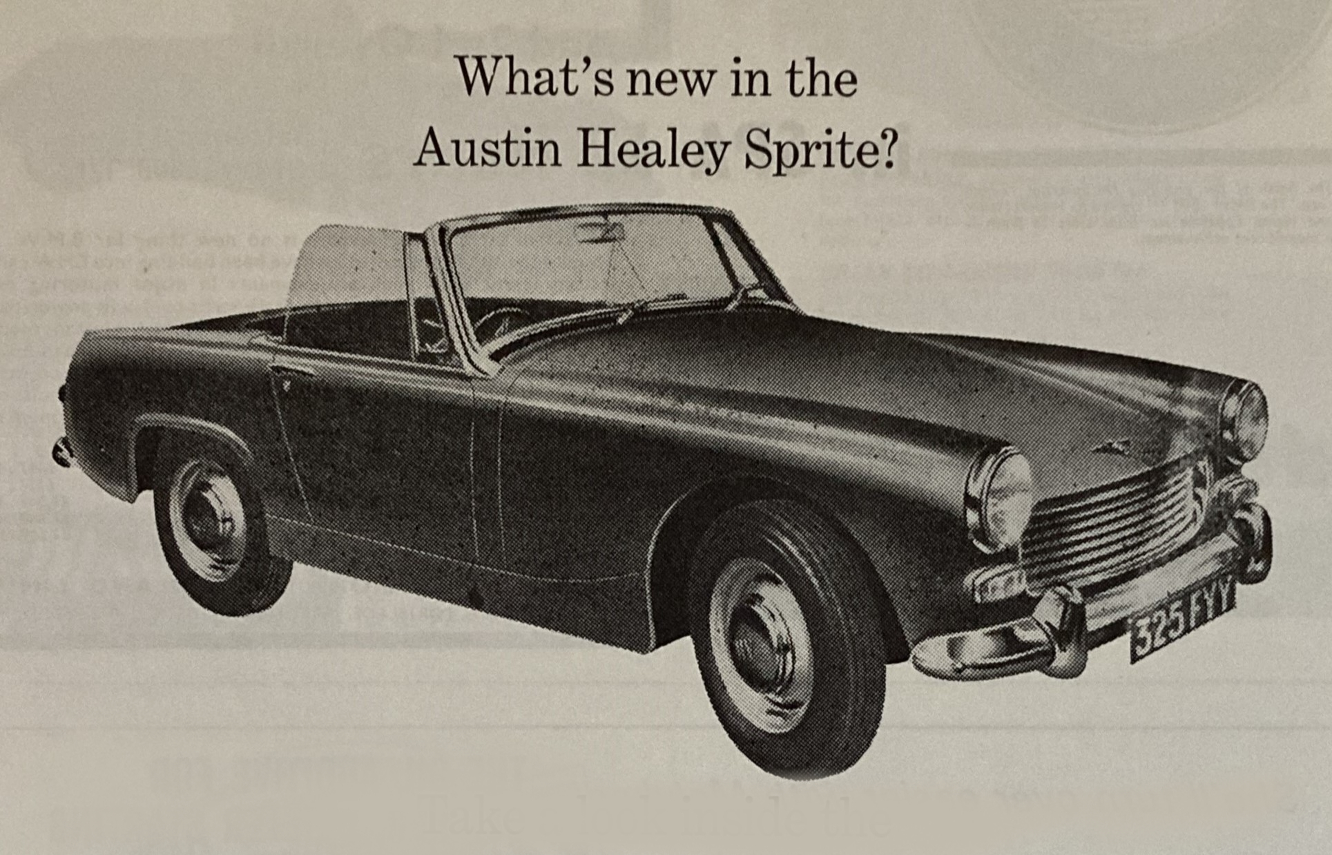 Ad Break: The Austin-Healey Sprite Mk III Was Partly New, but All Affordable