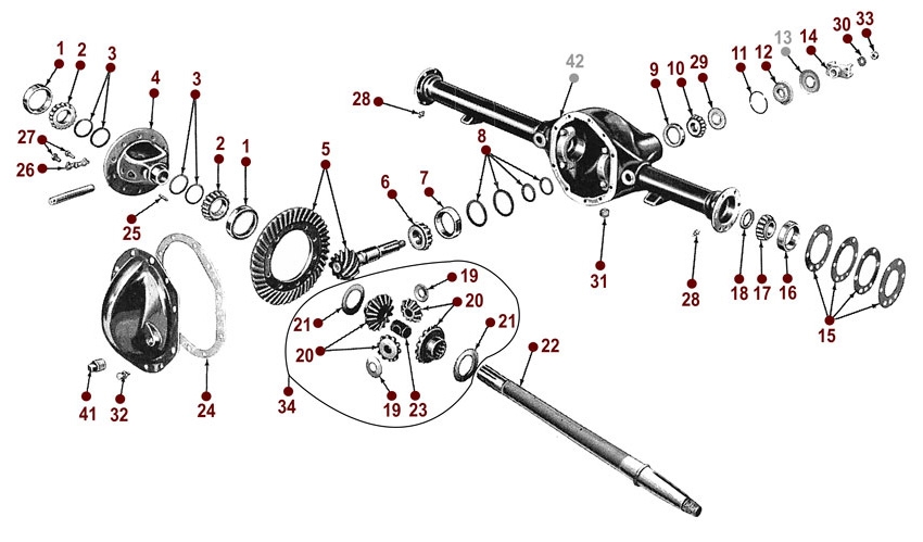 Dana 44 rear axle diagram